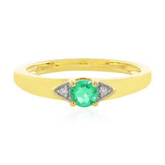 Gouden ring met een Columbiaanse smaragd