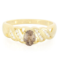 Zilveren ring met een kaneel zirkoon