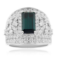 Gouden ring met een indigoliet (CIRARI)