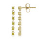Gouden oorbellen met gele S12 diamanten