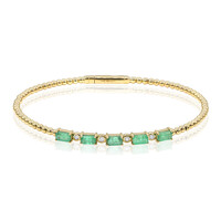 Gouden armband met AAA Zambia smaragden (CIRARI)