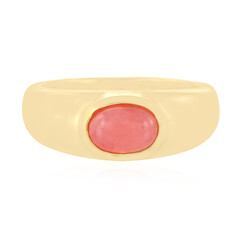 Zilveren ring met een rhodochrosiet