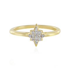 Zilveren ring met SI1 (I) Diamanten