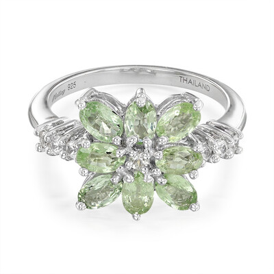 Zilveren ring met Paraiba toermalijnen