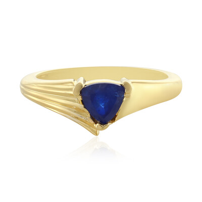 Zilveren ring met een Madagaskar Blauwe Saffier (SAELOCANA)