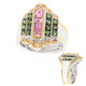 Zilveren ring met roze toermalijnen (Gems en Vogue)