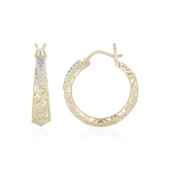 Gouden oorbellen met I1 (I) Diamanten (Ornaments by de Melo)