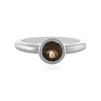 Zilveren ring met een rookkwarts