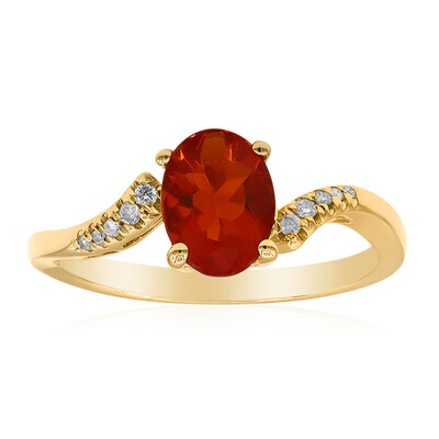 Gouden ring met een Mexicaanse vuur opaal (CIRARI)