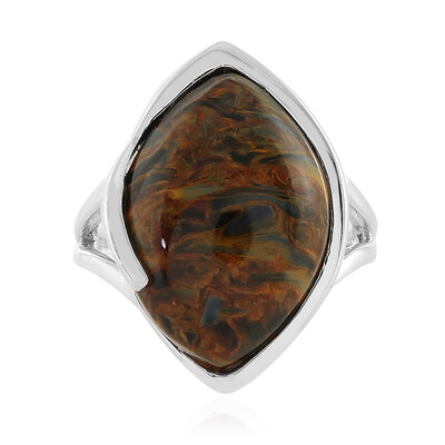 Zilveren ring met een Gouden Pietersiet