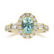 Gouden ring met een Paraiba toermalijn (CIRARI)