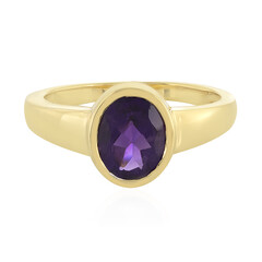 Zilveren ring met een Zambia-amethist