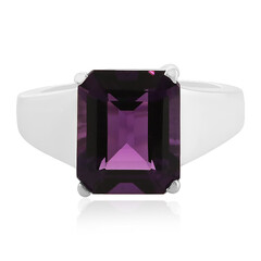 Zilveren ring met een amethist