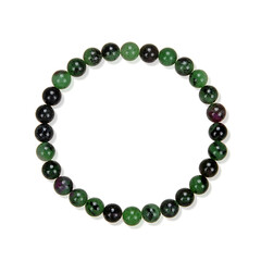 Armband met robijn zoisietstenen