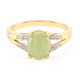 Zilveren ring met een keizerlijk chrysopraas