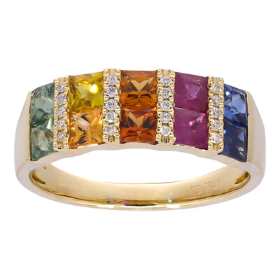 Gouden ring met saffieren (CIRARI)