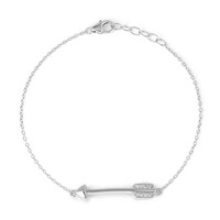 Zilveren armband met zirkonen