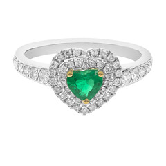 Gouden ring met een Columbiaanse smaragd (CIRARI)