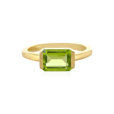 Zilveren ring met een peridoot
