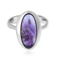 Zilveren ring met een amethist