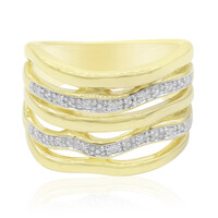 Zilveren ring met I1 (G) Diamanten