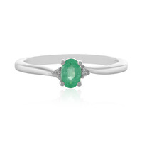 Zilveren ring met een Ethiopische smaragd