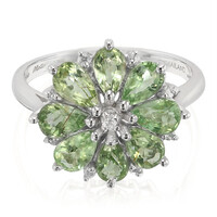Zilveren ring met Paraiba toermalijnen