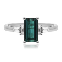 Gouden ring met een indigoliet (CIRARI)