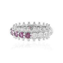 Zilveren ring met rhodolieten (Dallas Prince Designs)