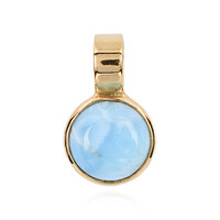 Zilveren hanger met een larimar