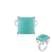 Zilveren ring met een amazoniet