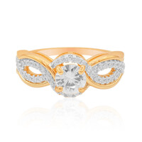 Zilveren ring met een zirkoon