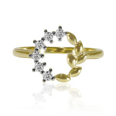 Gouden ring met Diamanten SI1 (G)