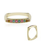 Gouden ring met Braziliaanse roze toermalijnen (de Melo)
