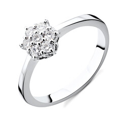 Gouden ring met SI diamanten