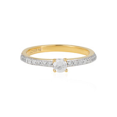 Zilveren ring met een zirkoon