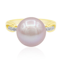 Gouden ring met een Royal Pink Ming Parel (TPC)