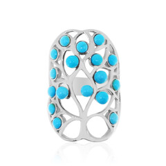Zilveren ring met Sleeping Beauty Turkooisen (Anne Bever)