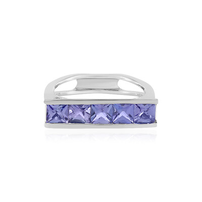 Gouden ring met AAA tanzanieten (de Melo)