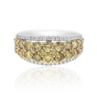 Gouden ring met gele SI1 diamanten (CIRARI)