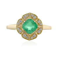 Gouden ring met een Ethiopische smaragd