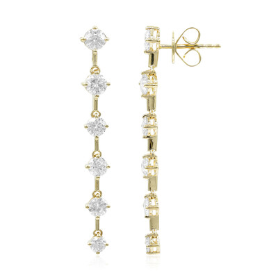Gouden oorbellen met I1 (H) Diamanten (CIRARI)