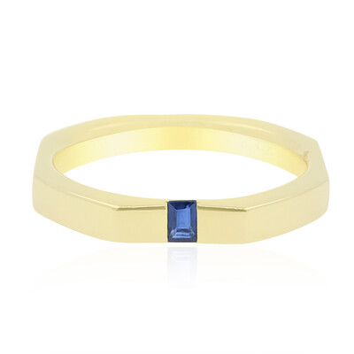 Gouden ring met een Ceylon saffier (de Melo)