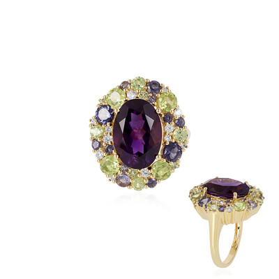Zilveren ring met een amethist