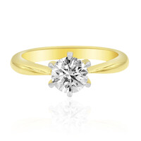 Gouden ring met een VVS1 (L) Diamant