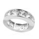 Zilveren ring met danburietkristallen