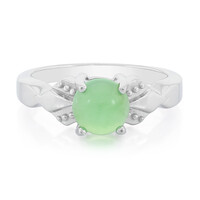 Zilveren ring met een keizerlijk chrysopraas
