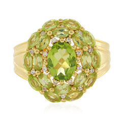 Zilveren ring met een peridoot