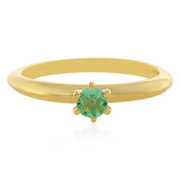Zilveren ring met een Ethiopische smaragd