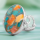 Zilveren ring met een edelsteen